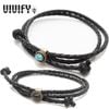 ��VIVIFY�ʥ��������ե����ˡ�Old Native Style Stone Setting Round Braid Bracelet