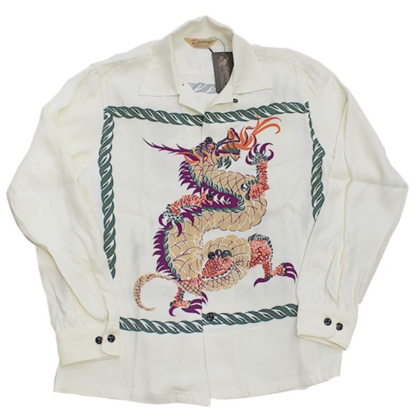 ��The GROOVIN HIGH�ʥ������롼������ϥ��ˡ�Dragon 1950s Rayon L/S Shirt �ɥ饴�� �졼��󥷥�� �����ץ󥫥顼 TOWNCRAFT 250101 50s L/S Shirt / Dragon