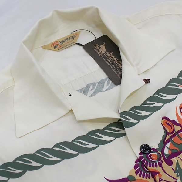 ��The GROOVIN HIGH�ʥ������롼������ϥ��ˡ�Dragon 1950s Rayon L/S Shirt �ɥ饴�� �졼��󥷥�� �����ץ󥫥顼 TOWNCRAFT 250101 50s L/S Shirt / Dragon