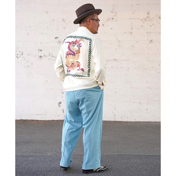 ��The GROOVIN HIGH�ʥ������롼������ϥ��ˡ�Dragon 1950s Rayon L/S Shirt �ɥ饴�� �졼��󥷥�� �����ץ󥫥顼 TOWNCRAFT 250101 50s L/S Shirt / Dragon