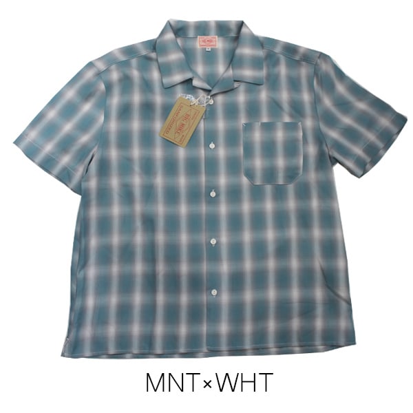 ��BIG MIKE�ʥӥå��ޥ����ˡ�Lot 102525531 OMBRE Rayon Mix Ombre Check S/S Shirts ����֥� �졼��� �����å� CHECK SHIRTS �����å������ Safari 5���Ǻ�