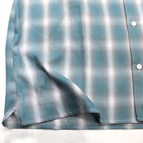 ��BIG MIKE�ʥӥå��ޥ����ˡ�Lot 102525531 OMBRE Rayon Mix Ombre Check S/S Shirts ����֥� �졼��� �����å� CHECK SHIRTS �����å������ Safari 5���Ǻ�