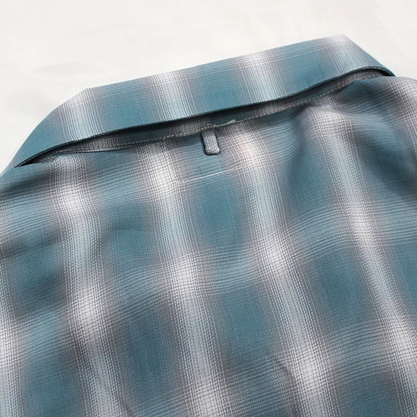��BIG MIKE�ʥӥå��ޥ����ˡ�Lot 102525531 OMBRE Rayon Mix Ombre Check S/S Shirts ����֥� �졼��� �����å� CHECK SHIRTS �����å������ Safari 5���Ǻ�