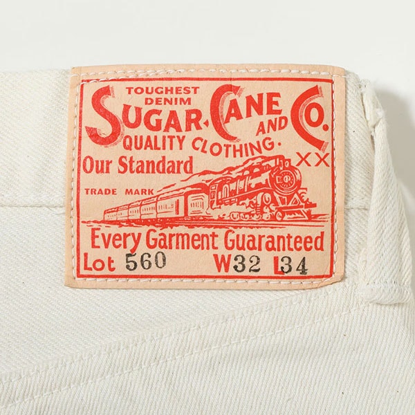 ��SUGAR CANE�ʥ��奬��������ˡ�Lot No. SC42560 / 13oz. WHITE DENIM ��1947 MODEL�� (REGULAR STRAIGHT) �ǥ˥�ѥ�� ��ץꥫ VINTAGE ������ơ��� 