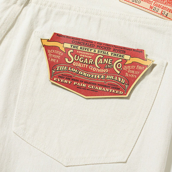 ��SUGAR CANE�ʥ��奬��������ˡ�Lot No. SC42560 / 13oz. WHITE DENIM ��1947 MODEL�� (REGULAR STRAIGHT) �ǥ˥�ѥ�� ��ץꥫ VINTAGE ������ơ��� 
