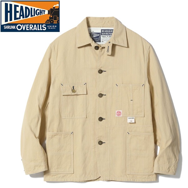 ��HEADLIGHT �ʥإåɥ饤�ȡˡ� Lot No. HD15908 / 10oz. RANDOM HBT WORK COAT