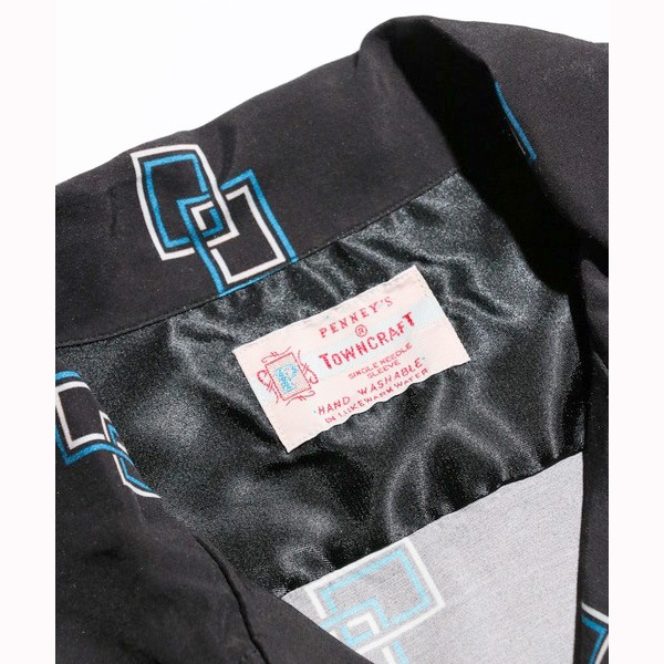 ��TOWNCRAFT�ʥ����󥯥�ե� �ˡ�PENNY'S�ʤڥˡ����ˡ� ATOMIC PRINTED LOOP COLLAR SHIRTS �ץ��ȥ졼��� �����ץ󥫥顼�����