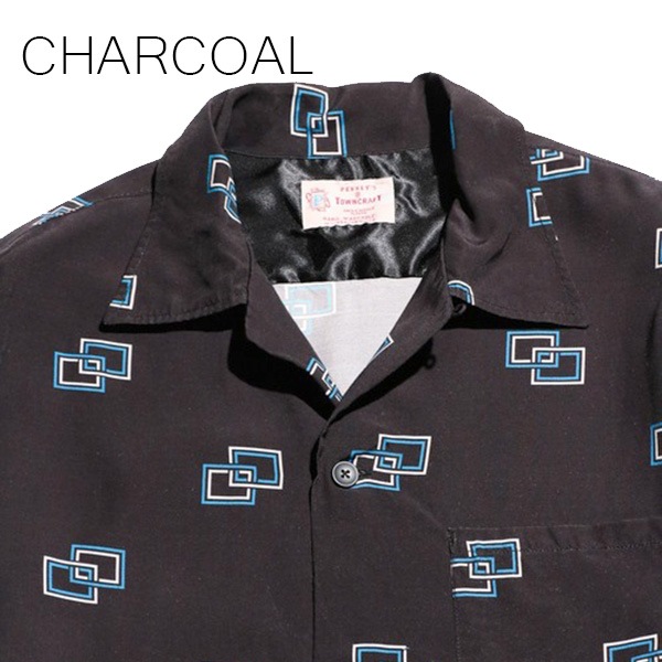 ��TOWNCRAFT�ʥ����󥯥�ե� �ˡ�PENNY'S�ʤڥˡ����ˡ� ATOMIC PRINTED LOOP COLLAR SHIRTS �ץ��ȥ졼��� �����ץ󥫥顼�����