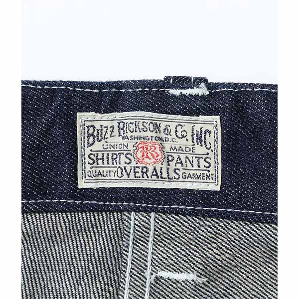��BUZZ RICKSON'S�ʥХ��ꥯ���󥺡ˡ� U.S. MARINE CORPS M-1944 DENIM CIV.  PANTS SHORT LENGTH �ǥ˥� �ߥ꥿�꡼�ѥ�� �ե��ƥ������ѥ�� ��󥭡��ѥ�� ���ѥ� BR42637