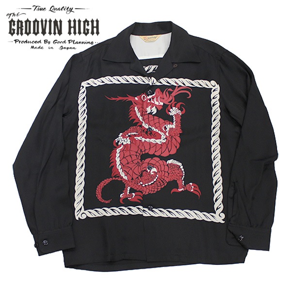 The GROOVIN HIGHʥ롼ϥˡDragon 1950s Rayon L/S Shirt ɥ饴 졼󥷥 ץ󥫥顼 TOWNCRAFT 250101 50s L/S Shirt / Dragon