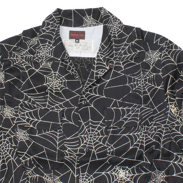 The GROOVIN HIGHʥ롼ϥˡTOOLS INFINITY  ֥͡ 1950s Style Spider Web Print Rayon  Shirt ѥ 졼󥷥