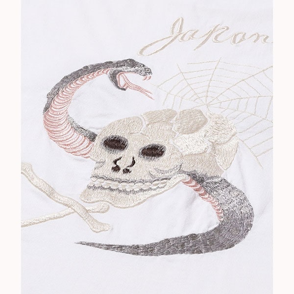 �ڥơ��顼���Ρ�Lot No. TT79393 / SUKA T-SHIRT EMBROIDERED ��SKULL & SNAKE�� ����T T����� T SHIRTS ���������