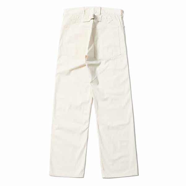 ��BUZZ RICKSON'S�ʥХ��ꥯ���󥺡ˡ� WORKING WHITE TWILL TROUSERS �ȥ饦������ �ȥ饦�����ѥ�� �ۥ磻�ĥĥ���BR42635