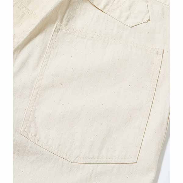 ��BUZZ RICKSON'S�ʥХ��ꥯ���󥺡ˡ� WORKING WHITE TWILL TROUSERS �ȥ饦������ �ȥ饦�����ѥ�� �ۥ磻�ĥĥ���BR42635