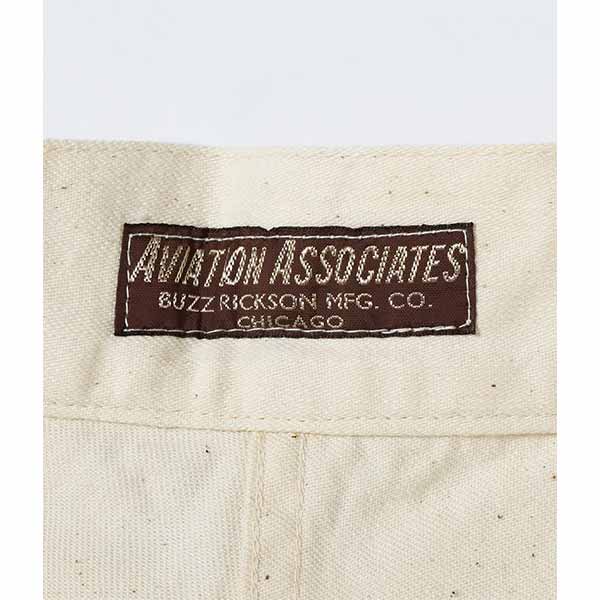 ��BUZZ RICKSON'S�ʥХ��ꥯ���󥺡ˡ� WORKING WHITE TWILL TROUSERS �ȥ饦������ �ȥ饦�����ѥ�� �ۥ磻�ĥĥ���BR42635