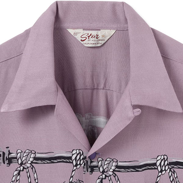 ��STAR OF HOLLYWOOD�ʥ��������֥ϥꥦ�åɡˡ� Lot No. SH39705 / HOPSACK RAYON OPEN SHIRT ��SHRUNKEN HEAD�ʥ���ꥱ��إåɡˡ� �����ϥ���� �ӥ�ơ��� ��ץꥫ