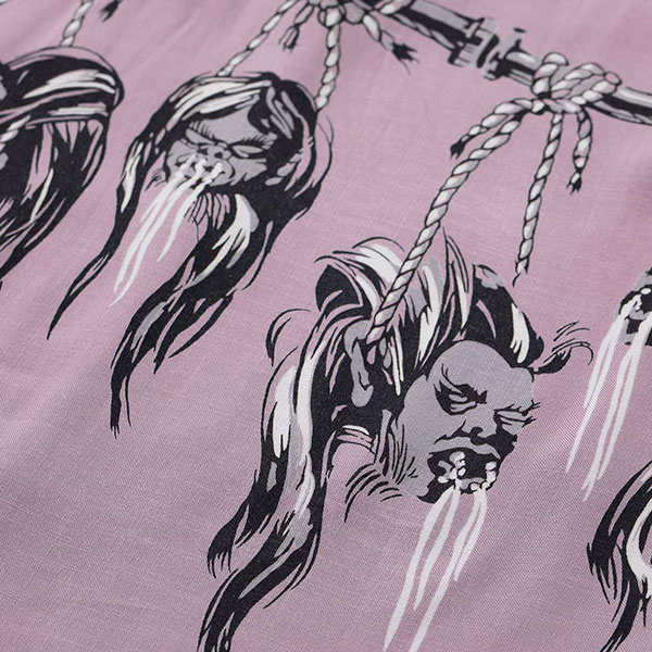 ��STAR OF HOLLYWOOD�ʥ��������֥ϥꥦ�åɡˡ� Lot No. SH39705 / HOPSACK RAYON OPEN SHIRT ��SHRUNKEN HEAD�ʥ���ꥱ��إåɡˡ� �����ϥ���� �ӥ�ơ��� ��ץꥫ