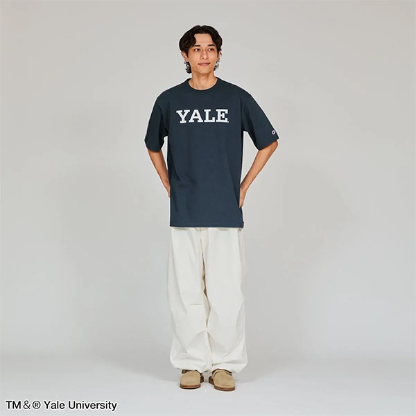 ��Champion�ʥ����ԥ���ˡ�YALE�ʥ���������ءˡʥ���������ء� HEAVY WEIGHT T1011 (�ƥ����ƥ󥤥�֥�) �إӡ���������  ���硼�ȥ��꡼�� �ץ���T����� 25SS MADE IN USA  ����ꥫ�� (C5-B306) Ⱦµ