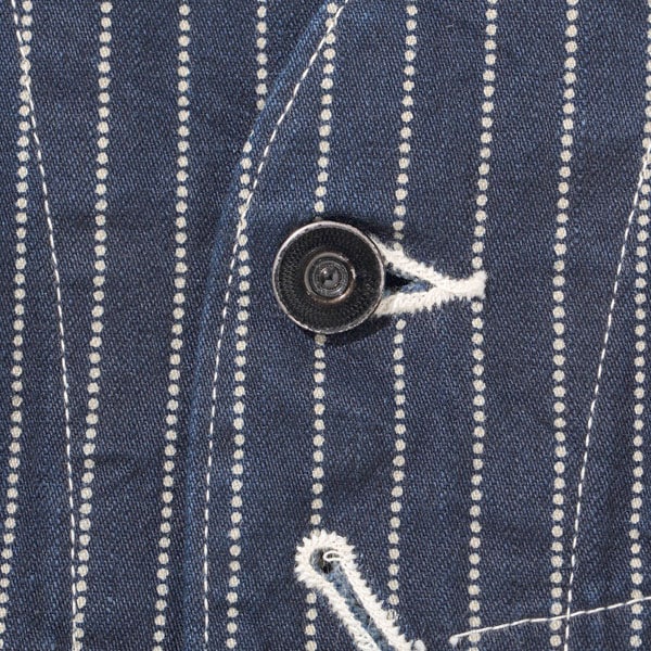 ��SUGAR CANE�ʥ��奬��������ˡ� WABASH STRIPE WORK VEST 9oz. �����Хå��她�ȥ饤�� ����٥���  sc12654