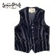��SUGAR CANE�ʥ��奬��������ˡ� WABASH STRIPE WORK VEST 9oz. �����Хå��她�ȥ饤�� ����٥���  sc12654