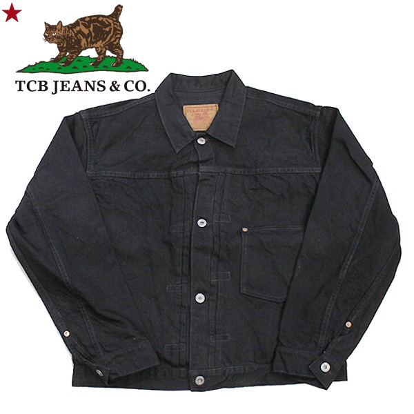 ��TCB JEANS�ʥƥ��������ӡ� �����󥺡��ˡ�NEW S40's JACKET BKBK WW2 �����ǥ� 40ǯ�奸�㥱�å� BLACK DENIM �֥�å��ǥ˥�