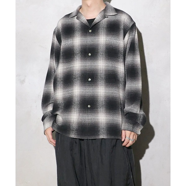 ��TOWNCRAFT�ʥ����󥯥�ե� �ˡ�PENNY'S�ʤڥˡ����ˡ� 60S LOOP COLLAR NEL OMBRE SHIRTS ����֥�롼�ץ��顼 �ͥ륷��� Ĺµ����� CHECK SHIRTS �����å������ TC24F01800