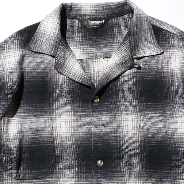 ��TOWNCRAFT�ʥ����󥯥�ե� �ˡ�PENNY'S�ʤڥˡ����ˡ� 60S LOOP COLLAR NEL OMBRE SHIRTS ����֥�롼�ץ��顼 �ͥ륷��� Ĺµ����� CHECK SHIRTS �����å������ TC24F01800