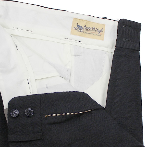 ��The GROOVIN HIGH�ʥ������롼������ϥ��ˡ�#250313 1930 30's Trousers ����å��� ������ѥ�� �ȥ饦������ VINTAGE ������ơ���