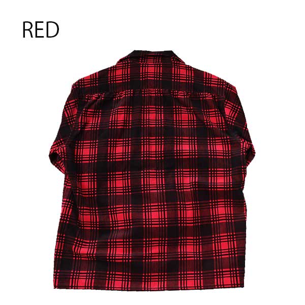 The GROOVIN HIGHʥ롼ϥˡCorduroy Check Shirts Ĺµ ǥ  RED GREEN