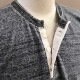 Dapper'sʥåѡˡStandard Henley Neck Rib Tee Special Sewing Model LOT1567 إ꡼ͥå T