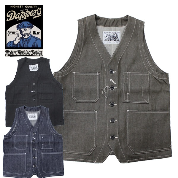 ��Dapper's�ʥ��åѡ����ˡ�Standard Work Vest With WW�� LOT1804 �����ǥ� ����٥���