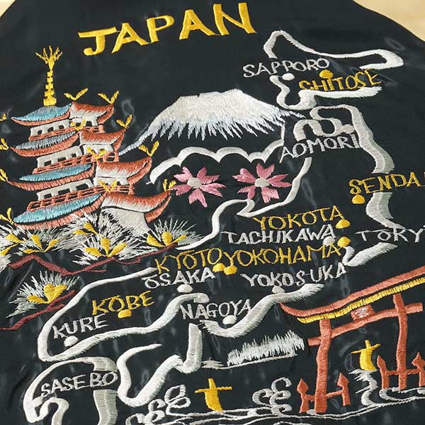 美品スカジャン 龍銀色2体と富士山 Y O K O S U K A 美品スカジャン 龍銀色2体と富士山 Y O K O S U K A(40代50代