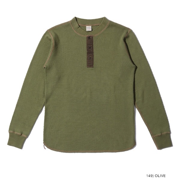 ��BUZZ RICKSON'S�ʥХ��ꥯ���󥺡ˡ�Lot No. BR68130 / BUZZ RICKSON'S THERMAL HENLEY NECK T-SHIRT �����ޥ� �إ�꡼�ͥå� ��åե�