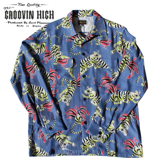 The GROOVIN HIGHʥ롼ϥˡ 1950s Style Atomic vintage Tiger Shirt  ץ 졼󥷥