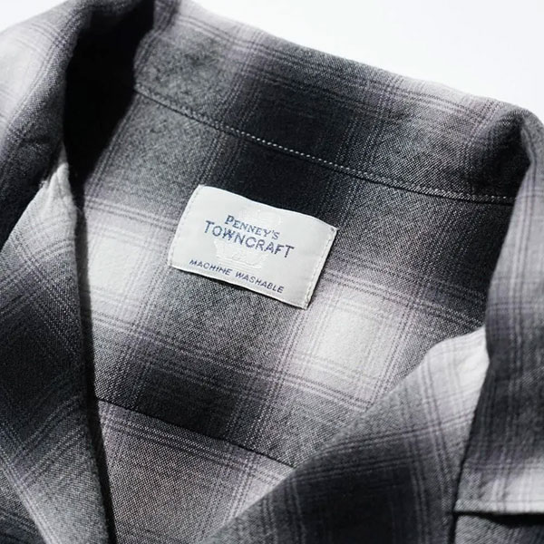 ��TOWNCRAFT�ʥ����󥯥�ե� �ˡ�PENNY'S�ʤڥˡ����ˡ� 60S LOOP COLLAR SHIRTS ����֥�롼�ץ��顼����� Ĺµ����� CHECK SHIRTS �����å������ TC25F02300