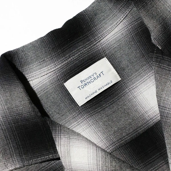 TOWNCRAFTʥ󥯥ե ˡPENNY'Sʤڥˡˡ 60S LOOP COLLAR SHIRTS ֥롼ץ顼 Ĺµ CHECK SHIRTS å TC24s004CL