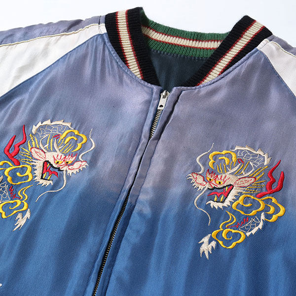 �ڥơ��顼���Ρʥơ��顼�ȥ��襦�ˡ� TT15793-119 / Mid 1950s Style Acetate Souvenir Jacket ��RED TIGER�� �� ��EAGLE�� (AGING MODEL)����������� �����٥˥� ���㥱�å�