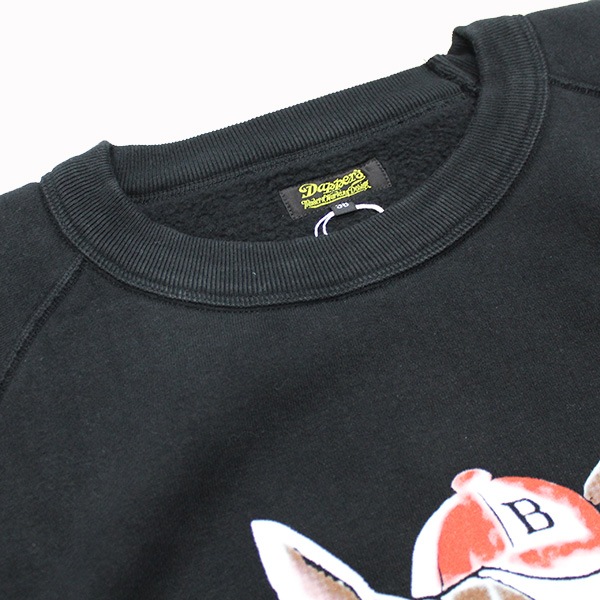 ��Dapper's�ʥ��åѡ����ˡ�3.0mmBinder Crew Neck Sweat Flocky Print Design Model LOT1812 BOSTON �ե��å����ץ��ȥ������å� �ȥ졼�ʡ�