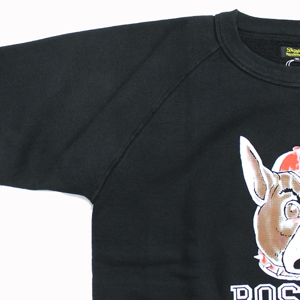 ��Dapper's�ʥ��åѡ����ˡ�3.0mmBinder Crew Neck Sweat Flocky Print Design Model LOT1812 BOSTON �ե��å����ץ��ȥ������å� �ȥ졼�ʡ�