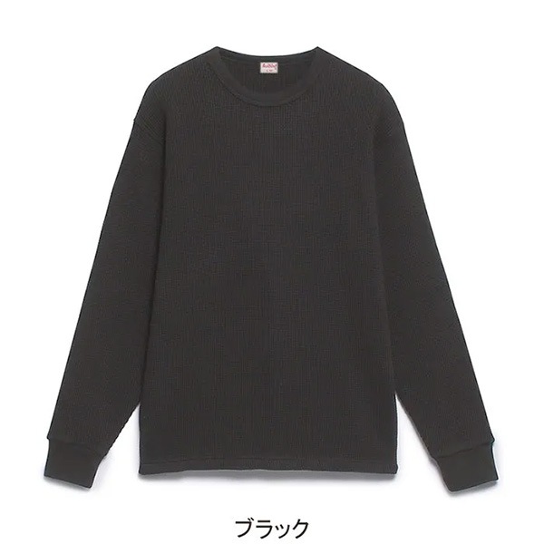 Healthknitʥإ륹˥åȡˡSuper Heavy Waffle ѡإӡ åե 롼ͥå ޥ TEE Ĺµ 52011