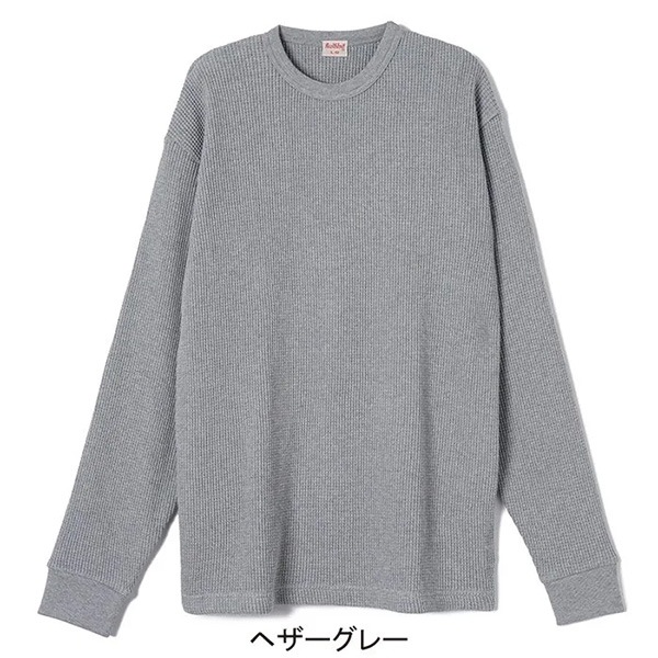 Healthknitʥإ륹˥åȡˡSuper Heavy Waffle ѡإӡ åե 롼ͥå ޥ TEE Ĺµ 52011