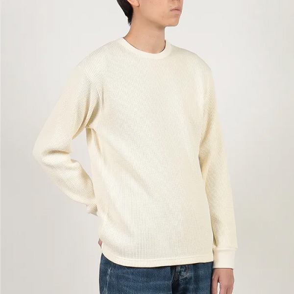 Healthknitʥإ륹˥åȡˡSuper Heavy Waffle ѡإӡ åե 롼ͥå ޥ TEE Ĺµ 52011