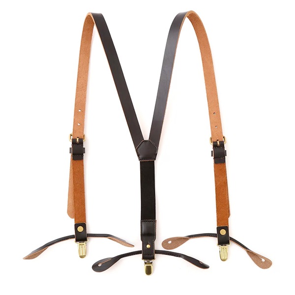 ��Schott�ʥ���åȡˡ�LEATHER SUSPENDER �쥶�������ڥ����