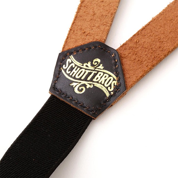 ��Schott�ʥ���åȡˡ�LEATHER SUSPENDER �쥶�������ڥ����