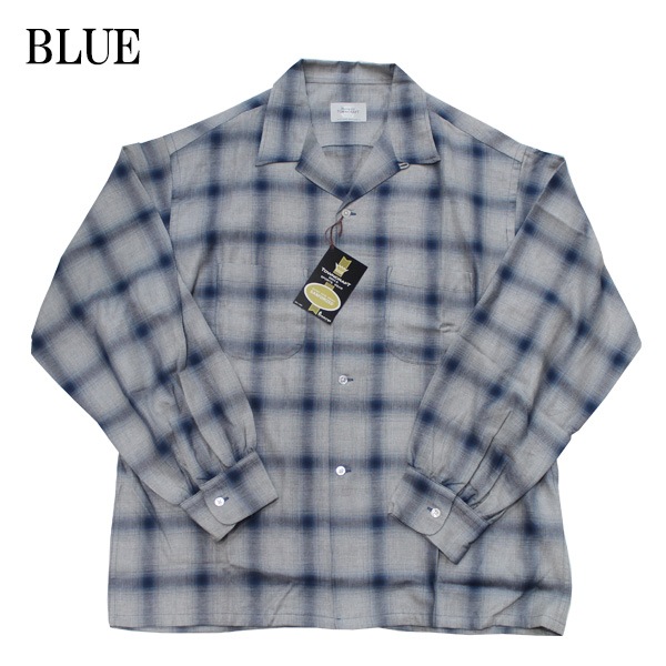 ��TOWNCRAFT�ʥ����󥯥�ե� �ˡ�PENNY'S�ʤڥˡ����ˡ� OMBRE LOOP COLLAR SHIRT ����֥� �롼�ץ��顼����� TC23S00600