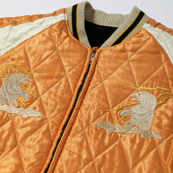 ڥơ顼Ρʥơ顼ȥ襦ˡTT15792-119 / Late 1950s Style Velveteen Souvenir Jacket POLAR BEAR  ALASKA MAPɡ ٥˥ 㥱å 饹  ٥ 