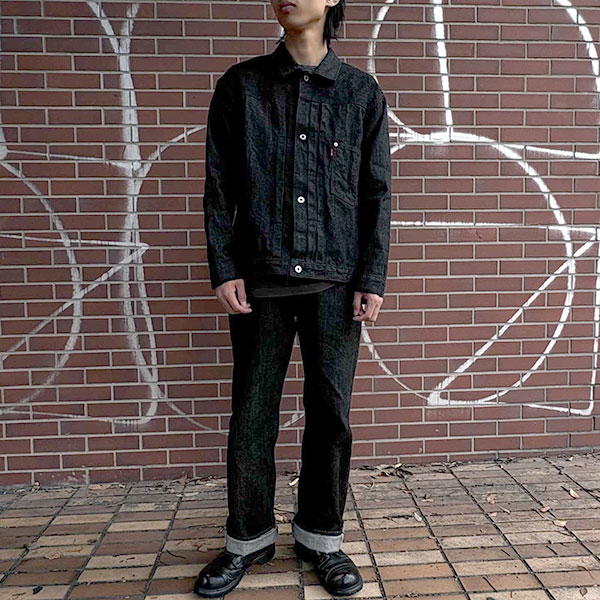 Ground-Alls SILVER STONEʥɥ륺 СȡˡS40's ǥ G-WW2-BK Rigid ꥸå JEANS   BLACK DENIM JACKETS G S40 ֥åǥ˥