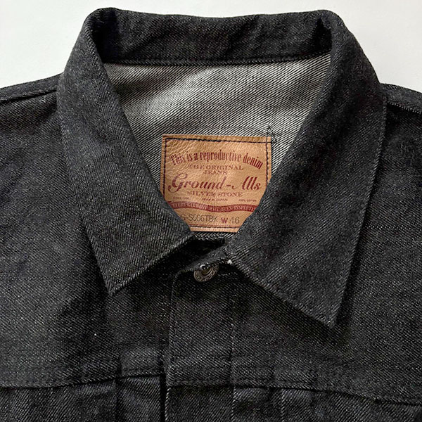 Ground-Alls SILVER STONEʥɥ륺 СȡˡS40's ǥ G-WW2-BK Rigid ꥸå JEANS   BLACK DENIM JACKETS G S40 ֥åǥ˥