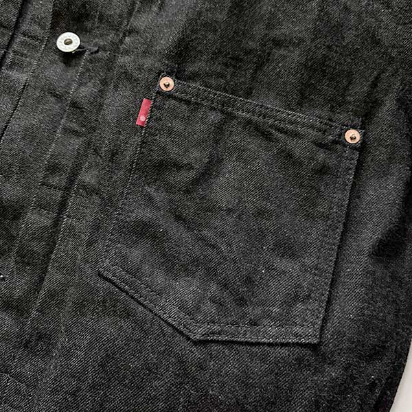 Ground-Alls SILVER STONEʥɥ륺 СȡˡS40's ǥ G-WW2-BK Rigid ꥸå JEANS   BLACK DENIM JACKETS G S40 ֥åǥ˥