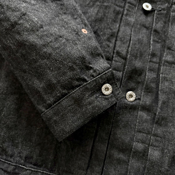 Ground-Alls SILVER STONEʥɥ륺 СȡˡS40's ǥ G-WW2-BK Rigid ꥸå JEANS   BLACK DENIM JACKETS G S40 ֥åǥ˥